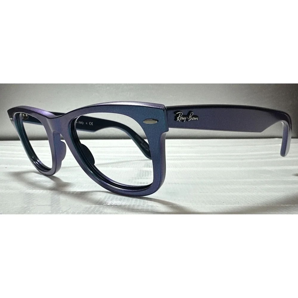 Ray-Ban Sunglasses (Frame Only) RB 2140  Wayfarer Blue 50 mm Handmade